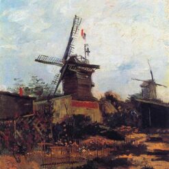 Buy Van Gogh The Mill of Blute-Fin – 1886 Custom Oil Painting Reproduction for Home Decor