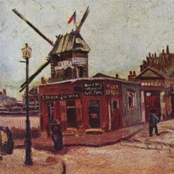 Authentic Van Gogh 1886 The Moulin de la Galette – Handcrafted Oil Painting Reproduction