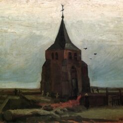 Authentic Van Gogh 1884 The Old Tower – Handcrafted Oil Painting Reproduction