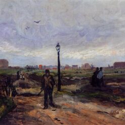 The Outskirts of Paris (1886) by Van Gogh – Hand-Painted Oil Painting Reproduction from Dafen Village