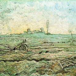 Authentic Van Gogh 1890 The Plough and the Harrow (after Millet) – Handcrafted Oil Painting Reproduction