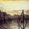 Claude Monet’s "The Port at Zaandam" – High-Quality Oil Painting Reproduction, Customizable Art from Dafen Village Studio