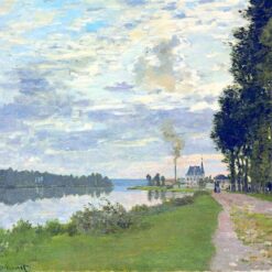 Claude Monet's "The Promenade at Argenteuil 02" Oil Painting Reproduction, High-Quality Canvas Artwork from Dafen Village