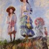 Custom "The Promenade (Study)" Oil Painting, Impressionist Art for Living Room or Office, Made by Dafen Village Artists
