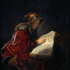 Rembrandt 'The Prophetess Anna (Rembrandt’s Mother)' 1631 – Iconic Dutch Golden Age Portrait of Family