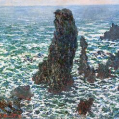 Custom "The Pyramids of Port Coton, Belle-Ile-en-Mer" Oil Painting, Impressionist Art for Living Room or Office, Made by Dafen Village Artists