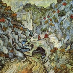 The Ravine of the Peyroulets by Van Gogh – 1889 Oil Painting Reproduction, High-Quality Canvas Art