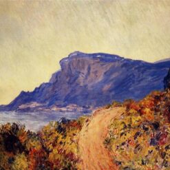 Impressionist Oil Painting of "The Red Road at Cap Martin, near Menton" by Claude Monet, Custom Canvas Artwork from Dafen Village