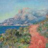 Impressionist Oil Painting of "The Red Road near Menton" by Claude Monet, Custom Canvas Artwork from Dafen Village