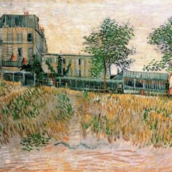 The Restaurant de la Sirene at Asnieres by Van Gogh – 1887 Oil Painting Reproduction, High-Quality Canvas Art