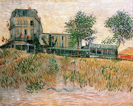 The Restaurant de la Sirene at Asnieres by Van Gogh – 1887 Oil Painting Reproduction, High-Quality Canvas Art