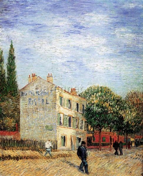 The Rispal Restaurant at Asnieres (1887) by Van Gogh – Hand-Painted Oil Painting Reproduction from Dafen Village