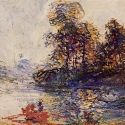 Claude Monet's "The River" Oil Painting Reproduction, High-Quality Canvas Artwork from Dafen Village