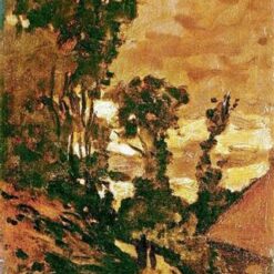 Hand-painted Oil Painting of "The Road to the Farm of Saint-Simeon" by Claude Monet, Customizable Canvas Art from Dafen Village Studio