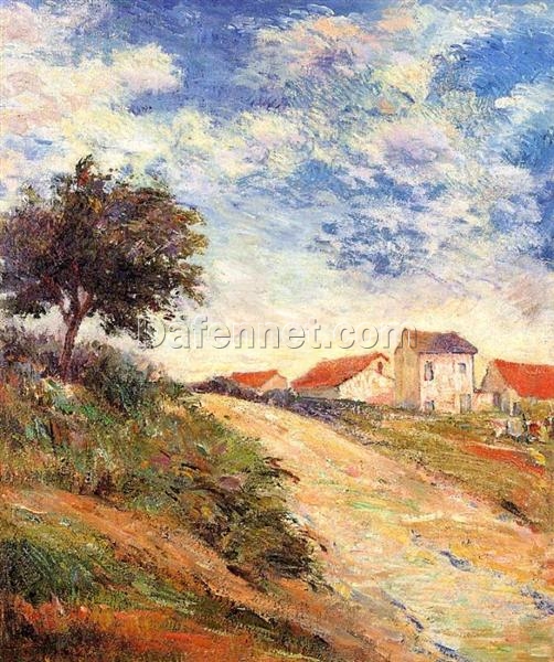 The Road Up” by Paul Gauguin – 1884 Oil Painting Reproduction | Beautiful Hand-Painted Canvas Artwork for Art Collectors