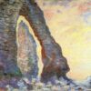 Original Oil Painting of "The Rock Needle Seen through the Porte d'Aval" by Claude Monet, Handcrafted Canvas Art for Home Decor from Dafen Village