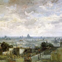 Van Gogh The Roofs of Paris – 1886 Hand-Painted Oil Painting Reproduction from Dafen Village