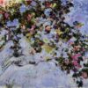 Custom "The Rose Bush" Oil Painting, Impressionist Art for Living Room or Office, Made by Dafen Village Artists