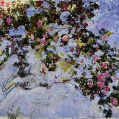 Custom "The Rose Bush" Oil Painting, Impressionist Art for Living Room or Office, Made by Dafen Village Artists