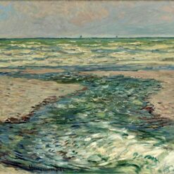 Reproduction of The Seacoast of Pourville, Low Tide by Claude Monet (1882) | High-Quality Custom Oil Painting from Dafen Village