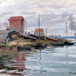 Impressionist Masterpiece The Seine at Petit-Gennevilliers (1872) by Claude Monet – Custom Oil Painting