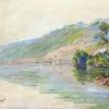 The Seine at Port-Villes, Clear Weather (1894) by Claude Monet – Custom Oil Painting with Monet's Signature Brushwork from Dafen Village