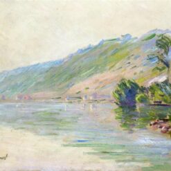 The Seine at Port-Villes, Clear Weather (1894) by Claude Monet – Custom Oil Painting with Monet's Signature Brushwork from Dafen Village