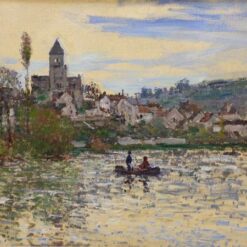 Dafen Village Studio's Reproduction of The Seine at Vetheuil (1879) by Claude Monet | High-Quality Hand-Painted Oil Painting