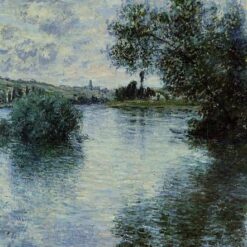 Impressionist Masterpiece - The Seine at Vetheuil (1879) by Claude Monet, High-Quality Oil Painting from Dafen Village