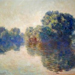 Custom Oil Painting of The Seine near Giverny (1897) by Claude Monet – Perfect for Art Lovers and Home Decoration