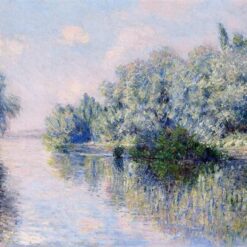 Impressionist Oil Painting of The Seine near Giverny by Claude Monet – Handcrafted Custom Art from Dafen Village