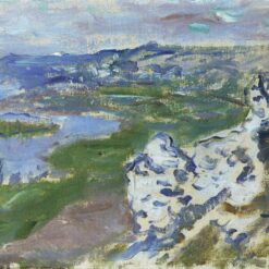 Hand-Painted Claude Monet "The Seine, Seen from the Heights Chantemesle" (1881) Oil Painting – Dafen Village Studio Reproduction
