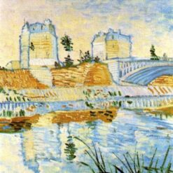 The Seine with the Pont de Clichy (1887) by Van Gogh – Hand-Painted Oil Painting Reproduction from Dafen Village