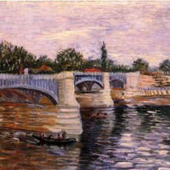 Authentic Van Gogh 1887 The Seine with the Pont de la Grande Jette – Handcrafted Oil Painting Reproduction