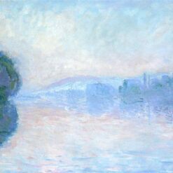 Gorgeous Hand-Painted Impressionist Oil Painting of The Seine Near Vernon (1894) by Claude Monet, Created by Dafen Village Artists