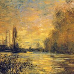 Impressionist Masterpiece: The Small Arm of the Seine at Argenteuil (1876) by Claude Monet – Handcrafted Oil Painting from Dafen Village