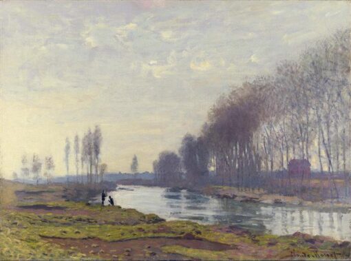 Ölgemälde im impressionistischen Stil: Der kleine Seinearm bei Argenteuil (1872) von Claude Monet, handgefertigt im Dorf Dafen