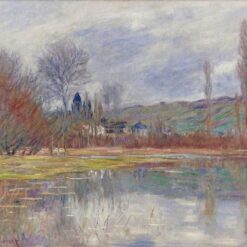 Reproduction of Monet's The Spring at Vetheuil (1881) – Original Impressionist Spring Scene, Custom Oil Painting from Dafen Village