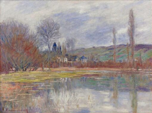 Reproduction of Monet’s The Spring at Vetheuil (1881) – Original Impressionist Spring Scene, Custom Oil Painting from Dafen Village