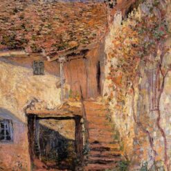 Oil Painting Reproduction of The Steps by Claude Monet (1878) | Handmade Masterpiece from Dafen Village