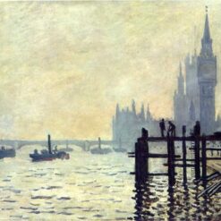 Custom Oil Painting Reproduction of The Thames below Westminster by Claude Monet - High-Quality Fine Art from Dafen Village Studio
