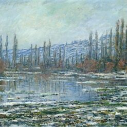 Claude Monet The Thaw at Vetheuil (1881) - Impressionist Landscape Oil Painting Reproduction from Dafen Village