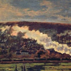 Custom Oil Painting of The Train (1872) by Claude Monet - Perfect for Art Enthusiasts and Collectors