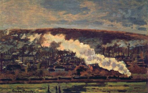 Individuelles Ölgemälde nach „Der Zug“ (1872) von Claude Monet – ideal für Kunstliebhaber und Sammler