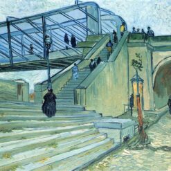 Buy Van Gogh The Trinquetaille Bridge – 1888 Custom Oil Painting Reproduction for Home Decor