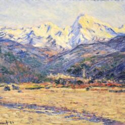 Claude Monet The Valley of the Nervia (1884) – Personalized Oil Painting from Dafen Village Studio
