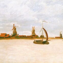 Reproduction of The Voorzaan (1871) by Claude Monet – Vibrant Landscape Oil Painting, Crafted by Dafen Village Studio