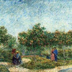 The Voyer d'Argenson Park in Asnieres by Van Gogh – 1887 Oil Painting Reproduction, High-Quality Canvas Art