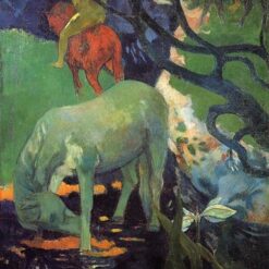 Buy "The White Horse" by Paul Gauguin - 1898 Hand-Painted Oil on Canvas