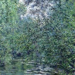 Stunning Hand-Painted The Willows on the River by Claude Monet (1876) – Impressionist Art from Dafen Village Studio